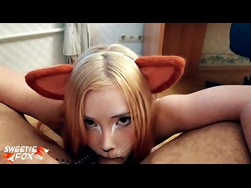 ❤️ Kitsune swallow dick agus cum ina bhéal ️ Fucking linn ❌